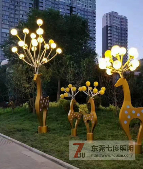 梅花鹿桃子视频网站灯安装现场实拍效果图